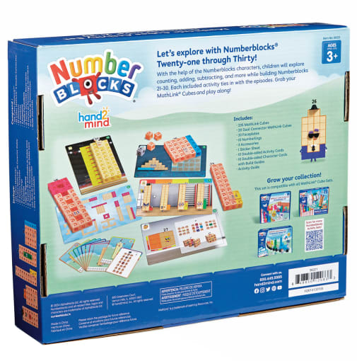 ナンバーブロックス　Numberblocks 21-30 正規品 Amazon.com: Learning Resources MathLink Cubes Numberblocks 21–30