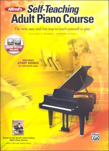 Alfred's Self-Teaching Adult Piano Course Book w/ Online Audio Access