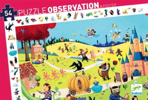Djeco Tales Observation Puzzle (54 Pieces)