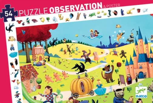 Djeco Tales Observation Puzzle (54 Pieces)