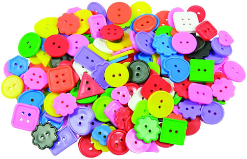 Bright Buttons (assorted sizes/shapes/sizes/colors) 1/2 pound