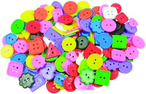 Bright Buttons (assorted sizes/shapes/sizes/colors) 1/2 pound