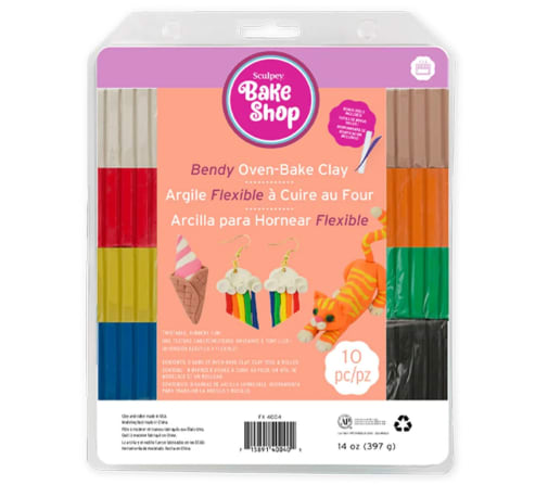 Sculpey Bake Shop Bendy Clay (8 colors)