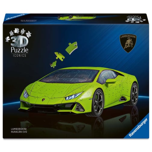 Iconics Lamborghini EVO Green 3D Puzzle (108 Piece)