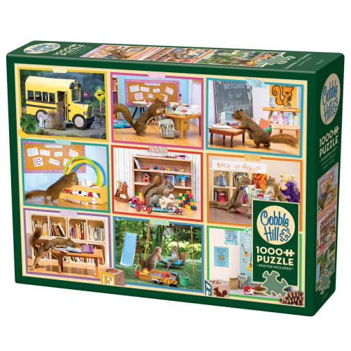 Cobble Hill Squirrels at School Puzzle (1000 Pieces)
