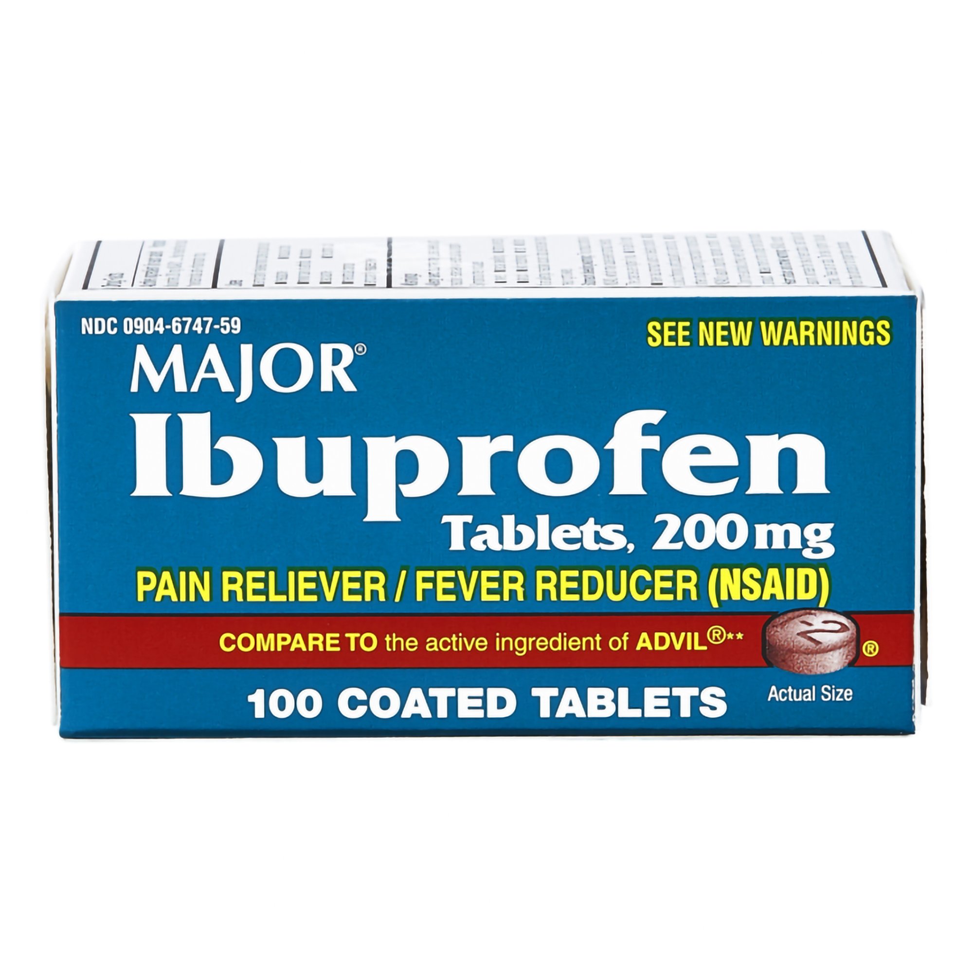 Major Ibuprofen 200 mg Coated Tablets MK 1154326