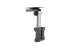 Full Motion Folding Under Cabinet TV Mount for 13-27in TVs, 100x100 VESA, 3.3in Low Profile