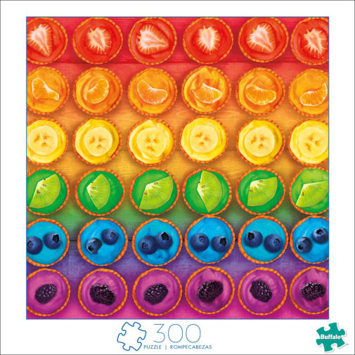 Buffalo Games Rainbow Tarts Puzzle (300 large pieces)