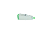 SC/APC Singlemode Fiber Optic Attenuator – 1dB, Metal, Green