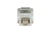 RJ11/RJ12 (Cat 3) Type Keystone Jack, White