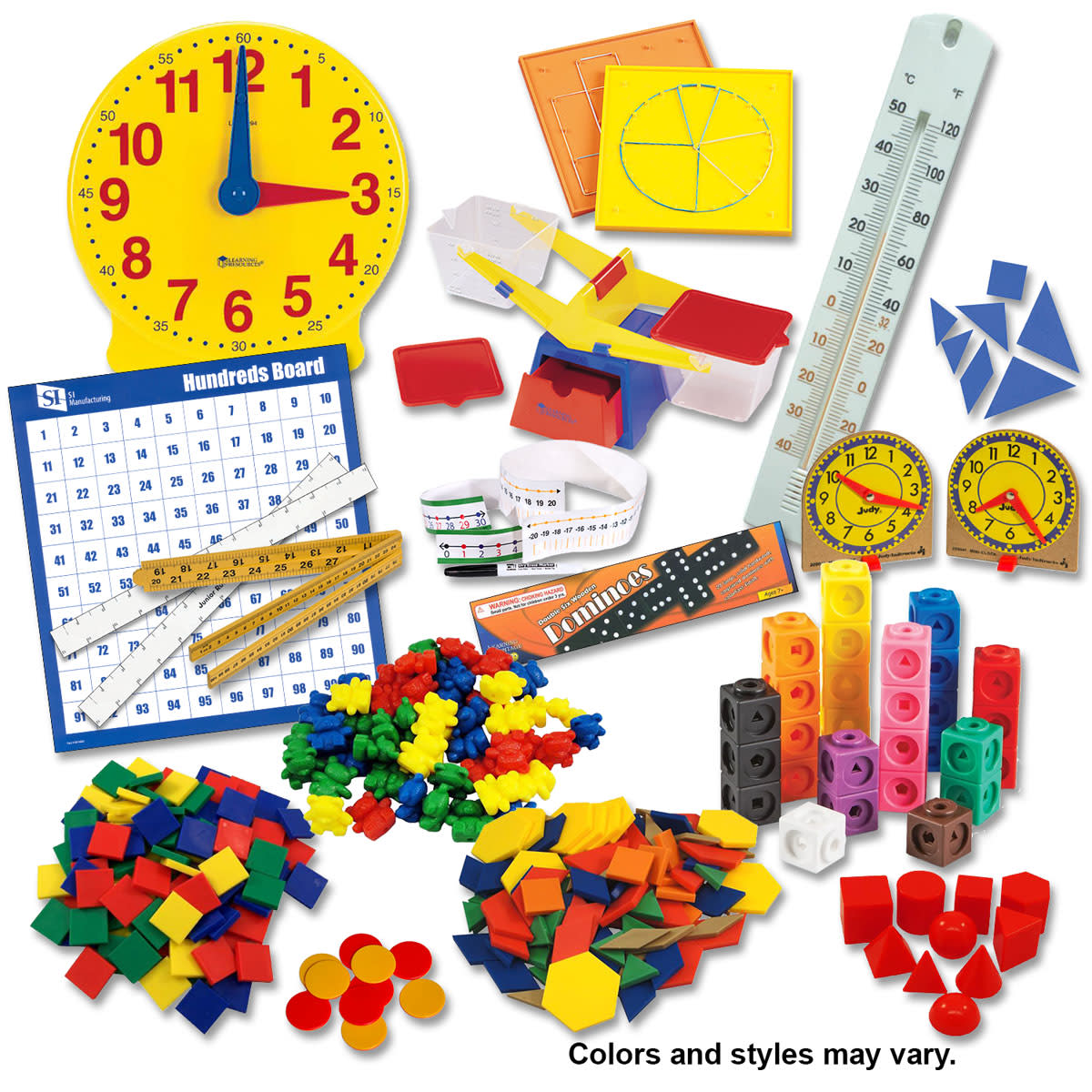 Manipulative Kit K-3 (Basic Plastic Pattern Blocks, Optional Items)