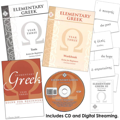 Memoria Press Elementary Greek Koine for Beginners - Year 3 Set