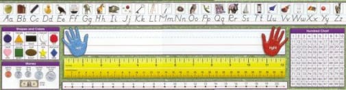 Primary Desk Plate - Modern Manuscript