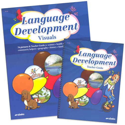 Abeka Language Development Visuals (76 Visuals) & Teacher Guide