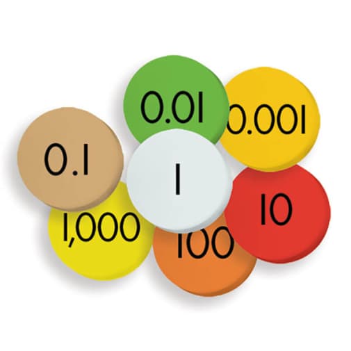 Place Value Discs - 7-Value Decimals to Whole Number (Sensational Math)