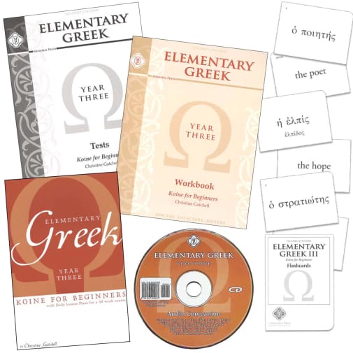 Memoria Press Elementary Greek Koine for Beginners - Year 3 Set