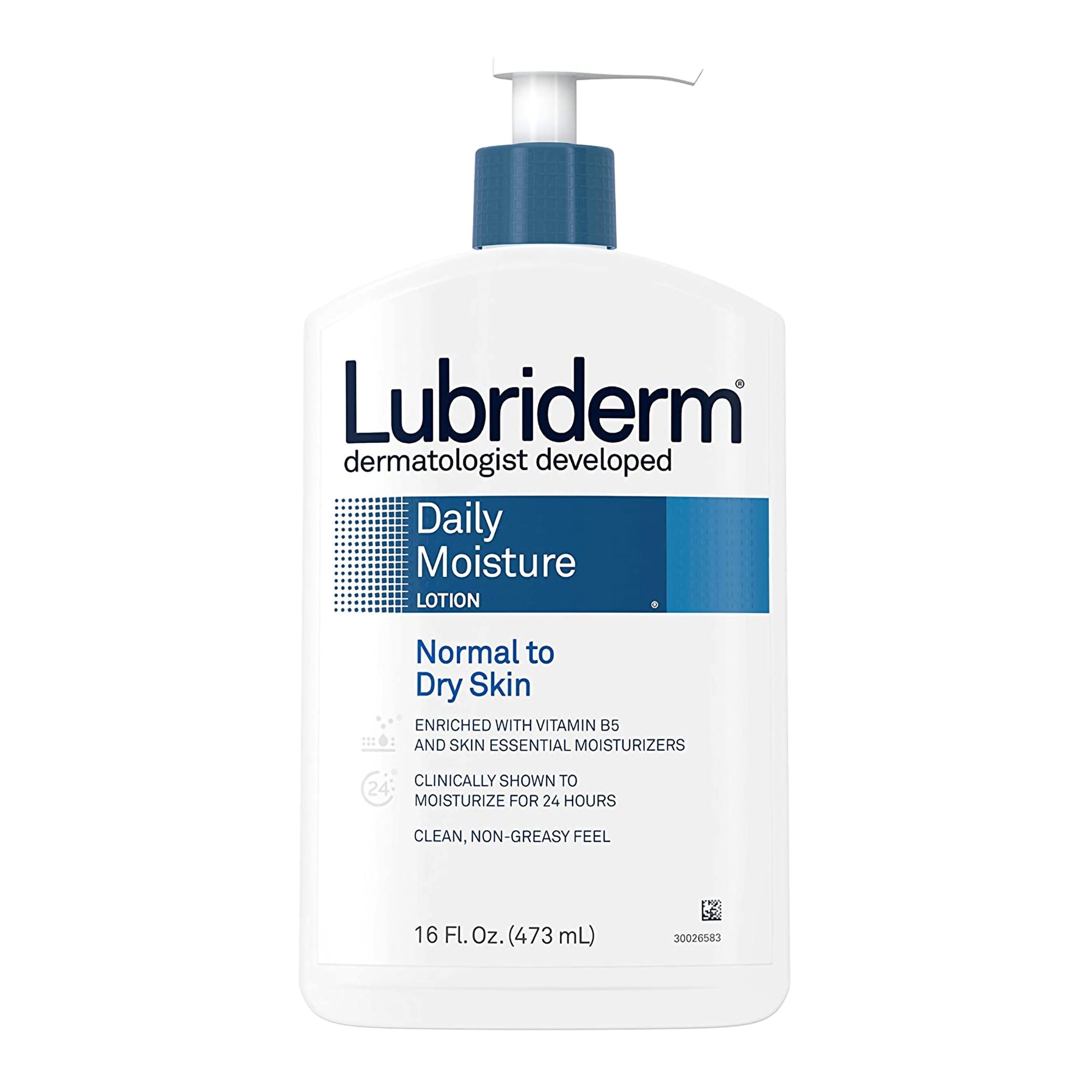 Lubriderm Daily Moisture Lotion Unscented, 16-ounce Pump Bottle MK 1228791