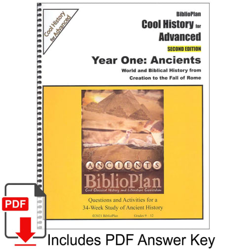 BiblioPlan's Ancient Cool History for Advanced, 2nd Edition