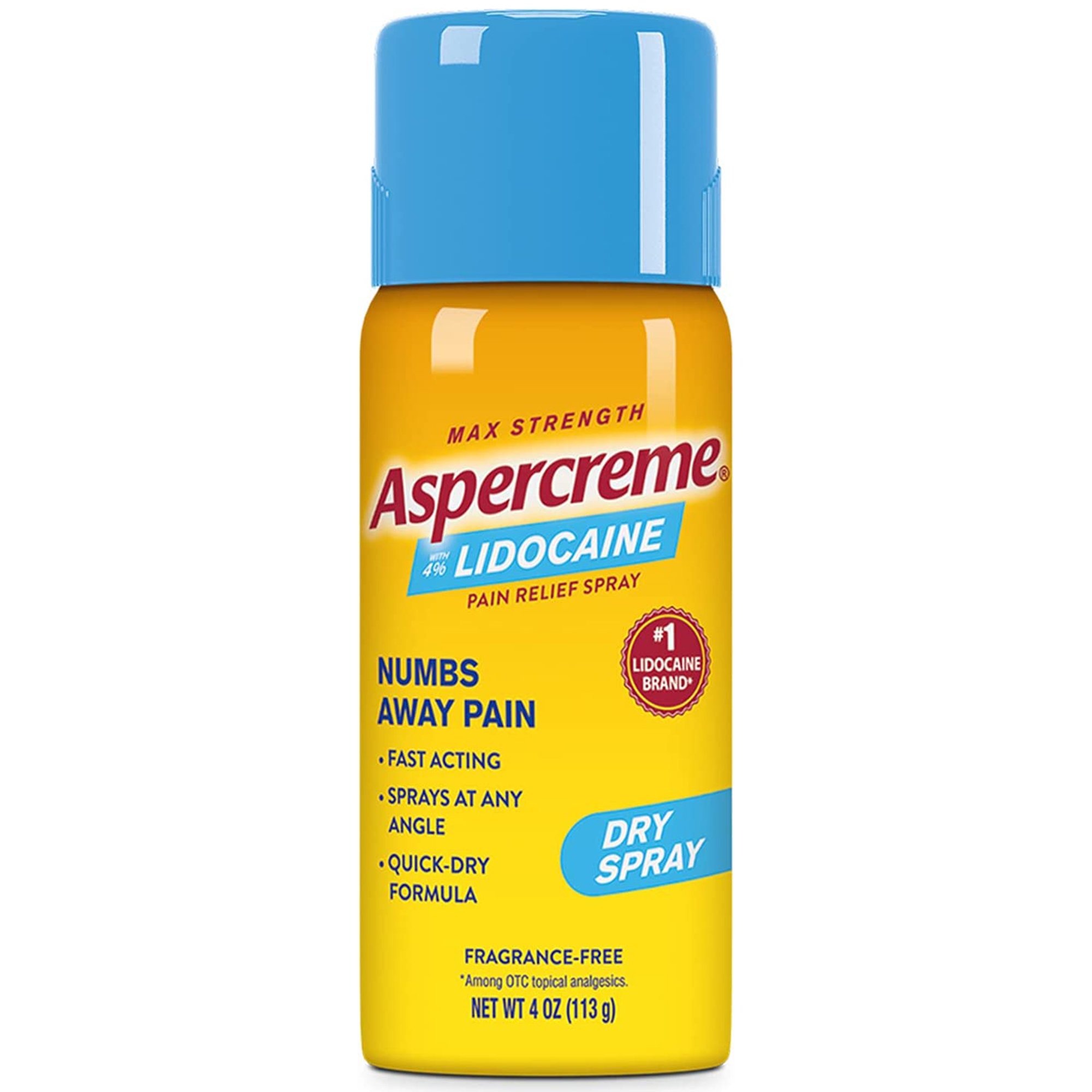 Aspercreme Max Lidocaine Topical Pain Relief, 4-ounce Spray MK 1152852