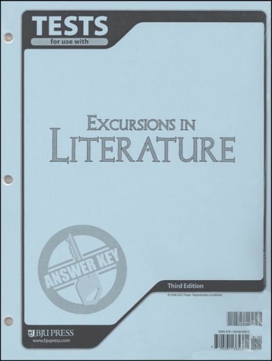 BJU Press Excursions in Literature Tests Answer Key 3rd Edition