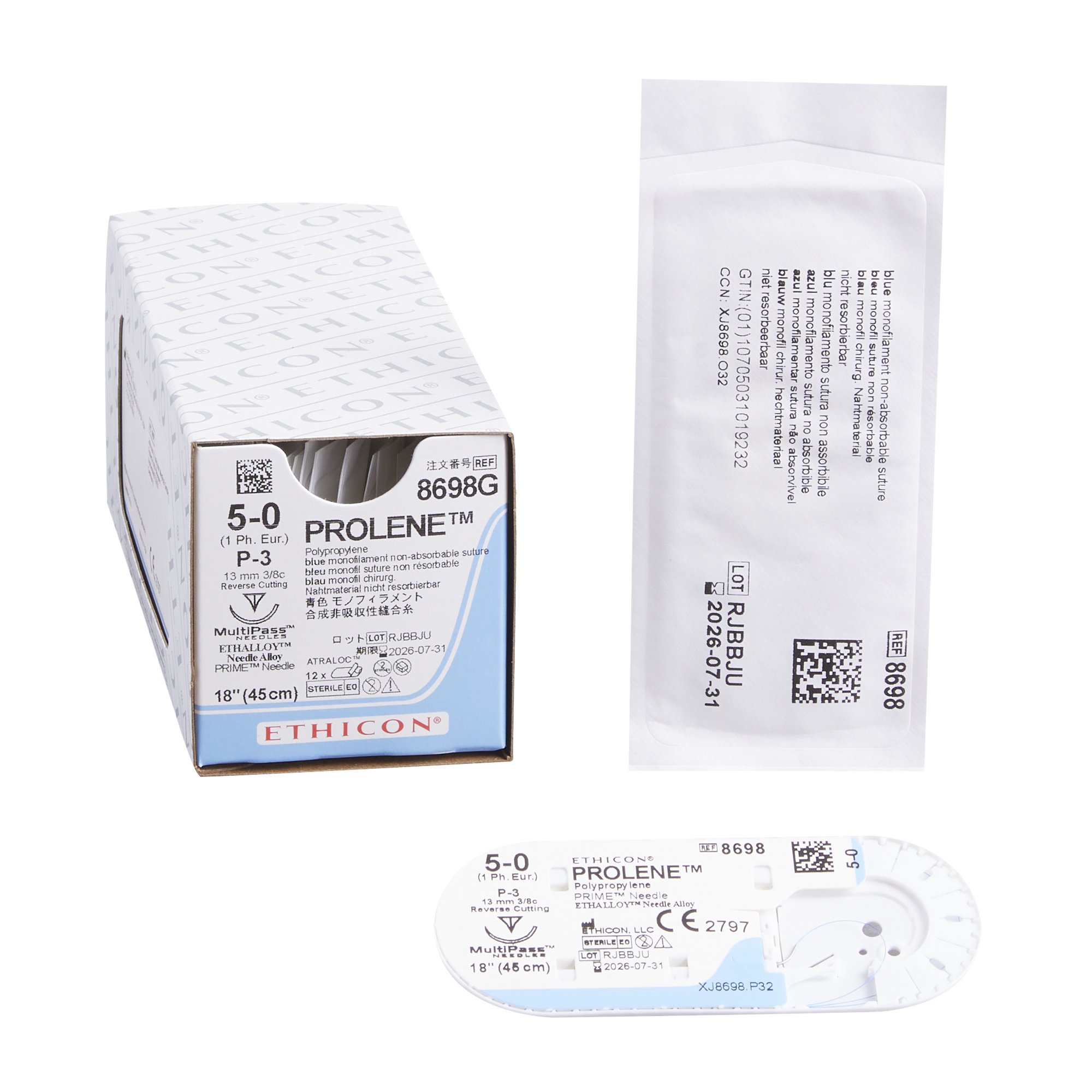 Prolene Suture with Needle, Size 5-0 MK 3278