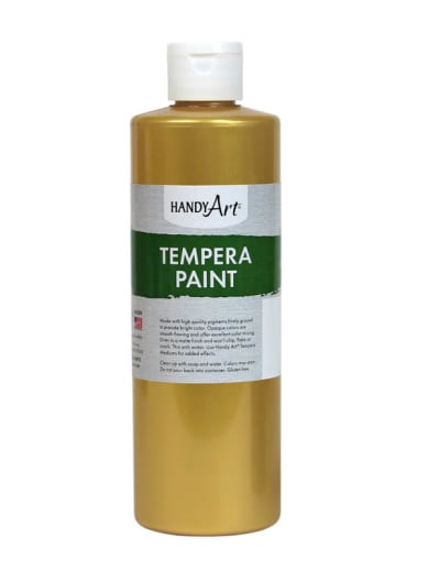 Gold Metallic Tempera Paint 8oz.