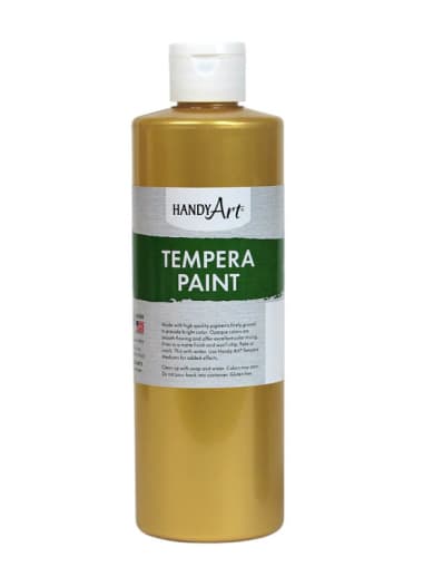 Gold Metallic Tempera Paint 8oz.