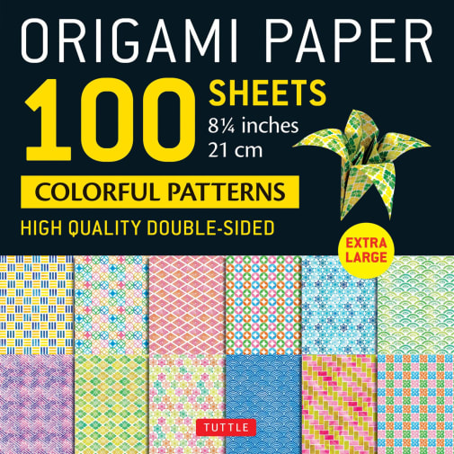 Origami Paper 100 Sheets Colorful Patterns 8 1/4"