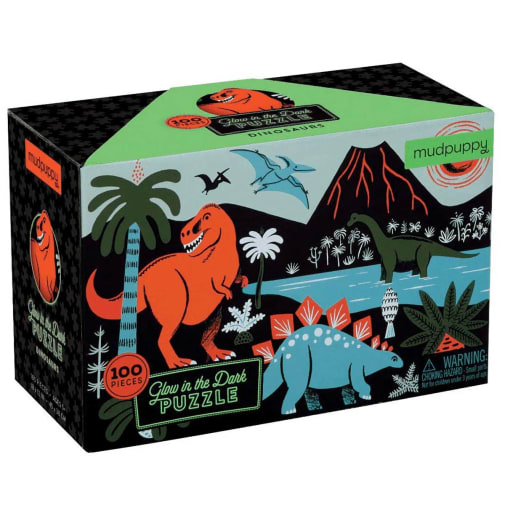 Dinosaurs Glow in the Dark Puzzle (100 pieces)