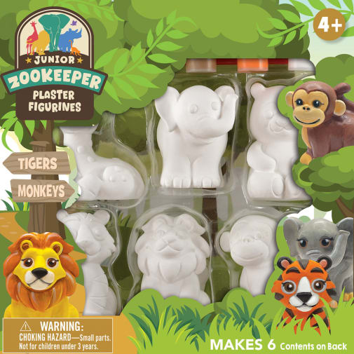 Jr. Zoo Keeper Plaster Figurine Paint Kit
