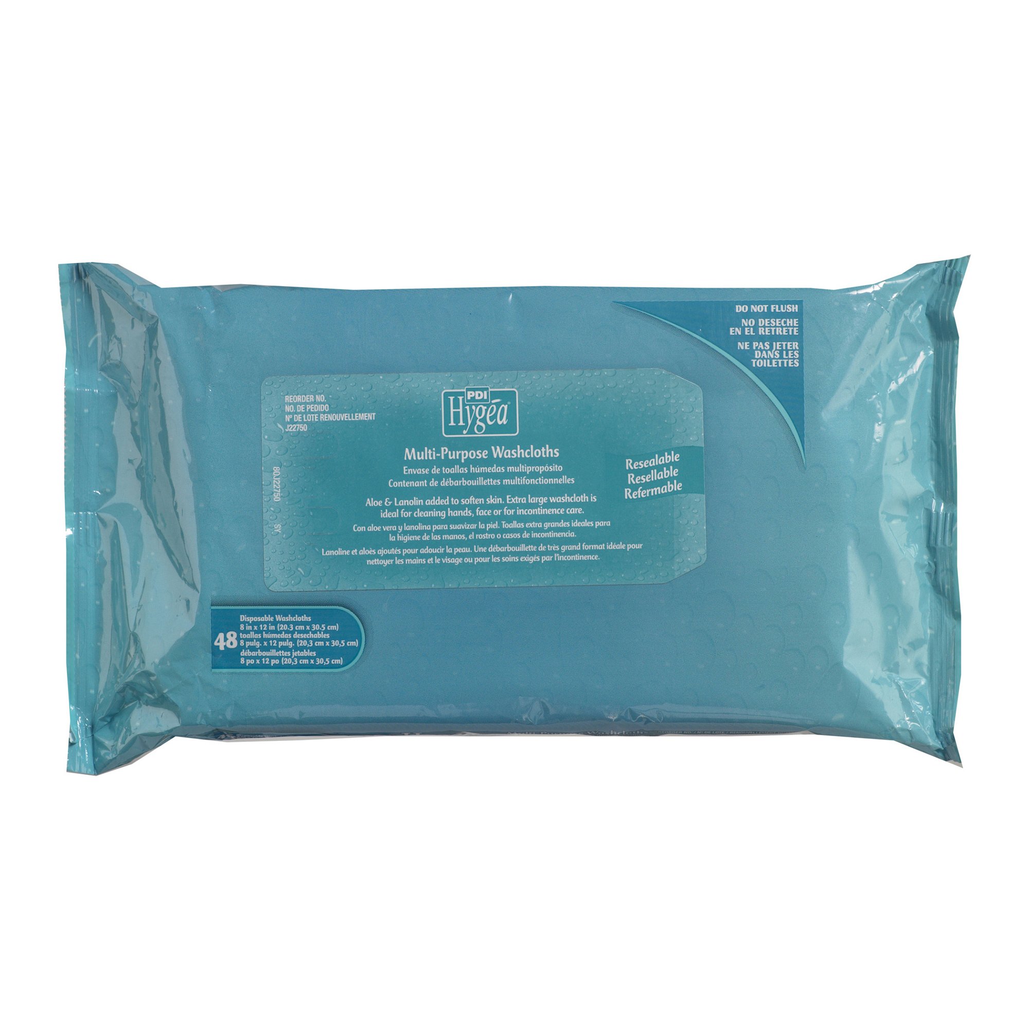 Hygea Scented Multi-Purpose Personal Cleansing Wipe, 8 x 12 Inch MK 723961