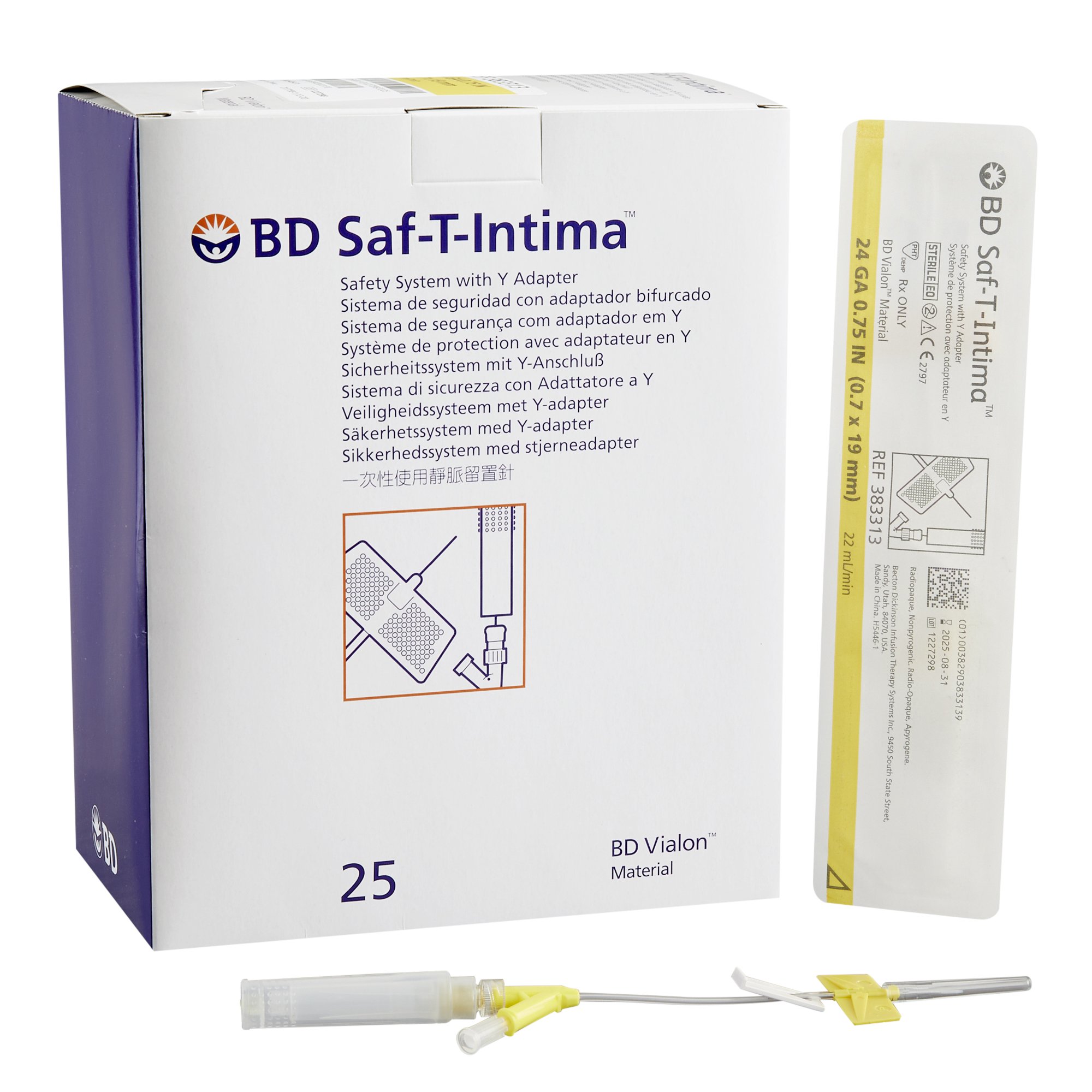 Saf-T-Intima Peripheral Catheter System, 24 Gauge MK 330108