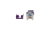 Cat5E RJ45 110 Type 180° Keystone Jack Purple