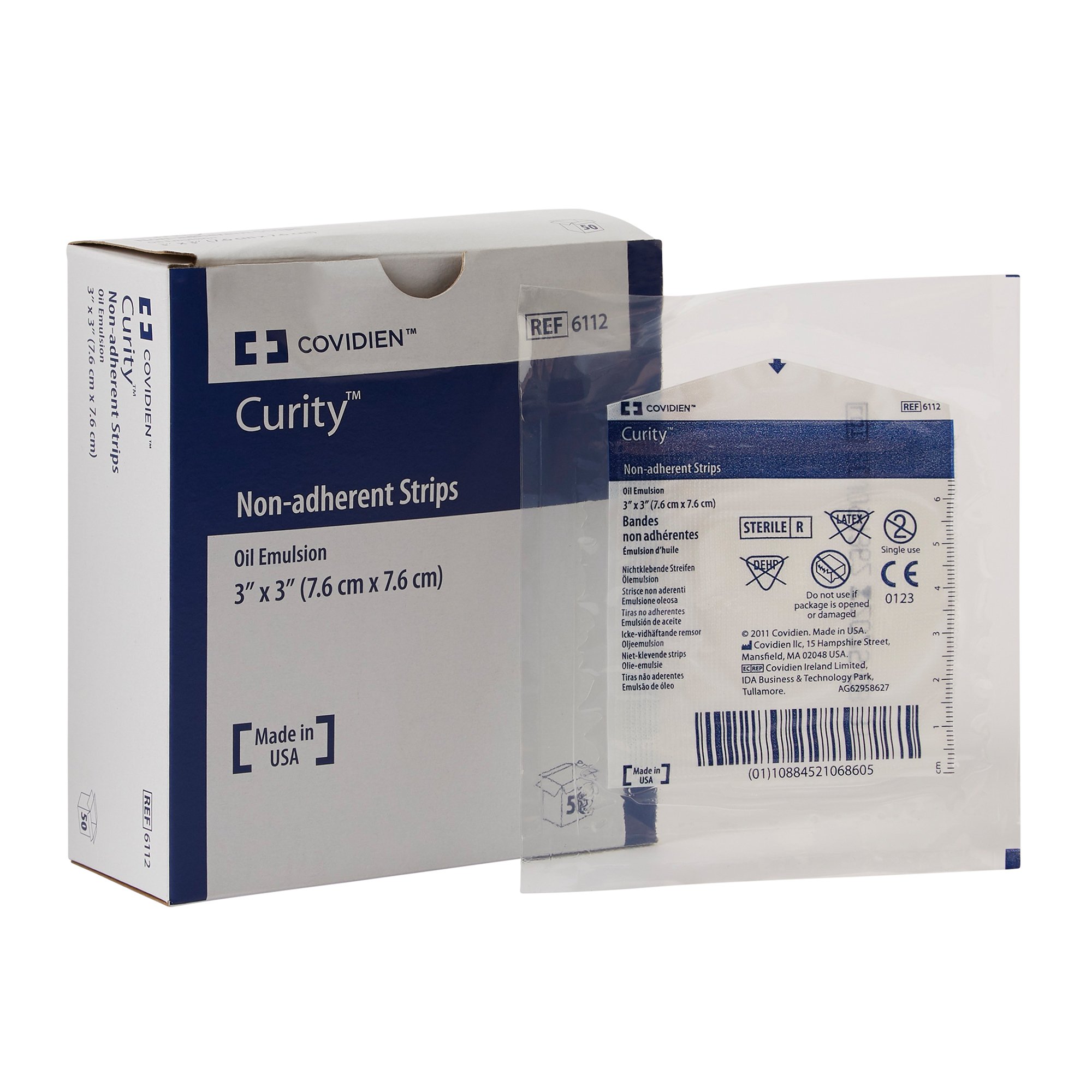 Curity Oil Emulsion Impregnated Dressing, 3 x 3 Inch MK 217297