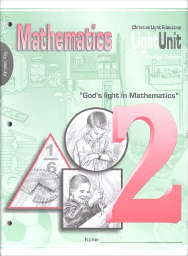 Christian Light Math LightUnit 202 Answer Key Sunrise Ed