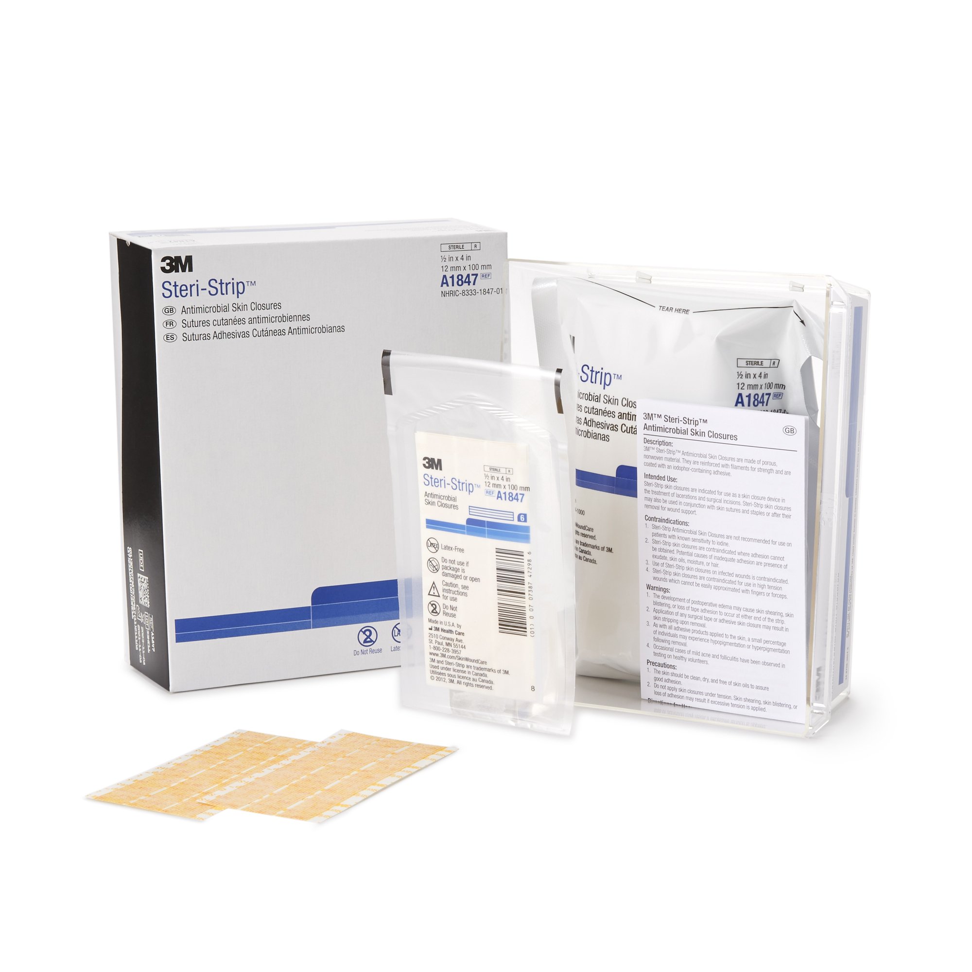 3M Steri-Strip Antimicrobial Skin Closure Strip MK 127107