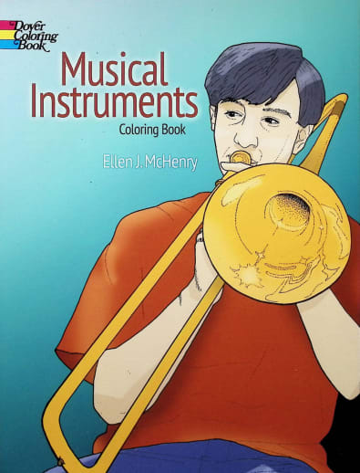 Musical Instruments Coloring Book