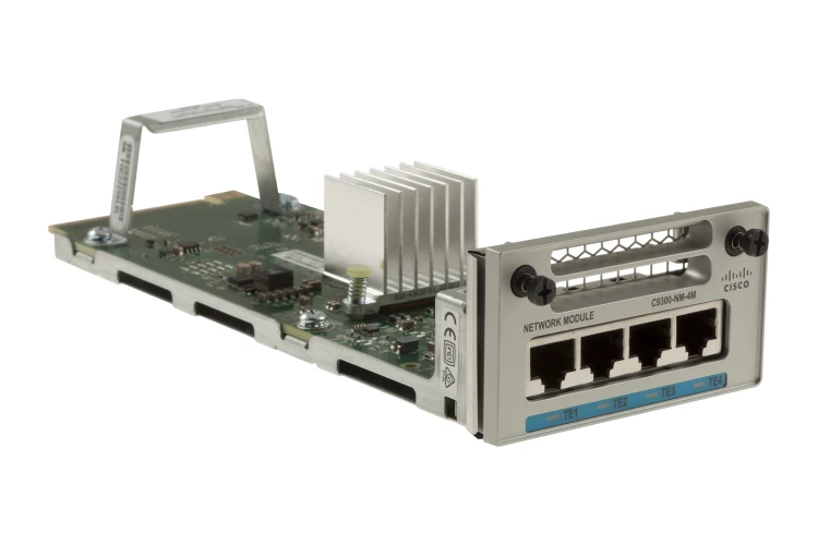 Cisco Catalyst 9300 4x MultiGigabit Expansion Module, C9300-NM-4M, New, Original