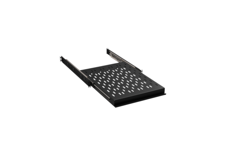 Heavy Duty 24in Depth Rack Mountable Sliding Shelf - Vented