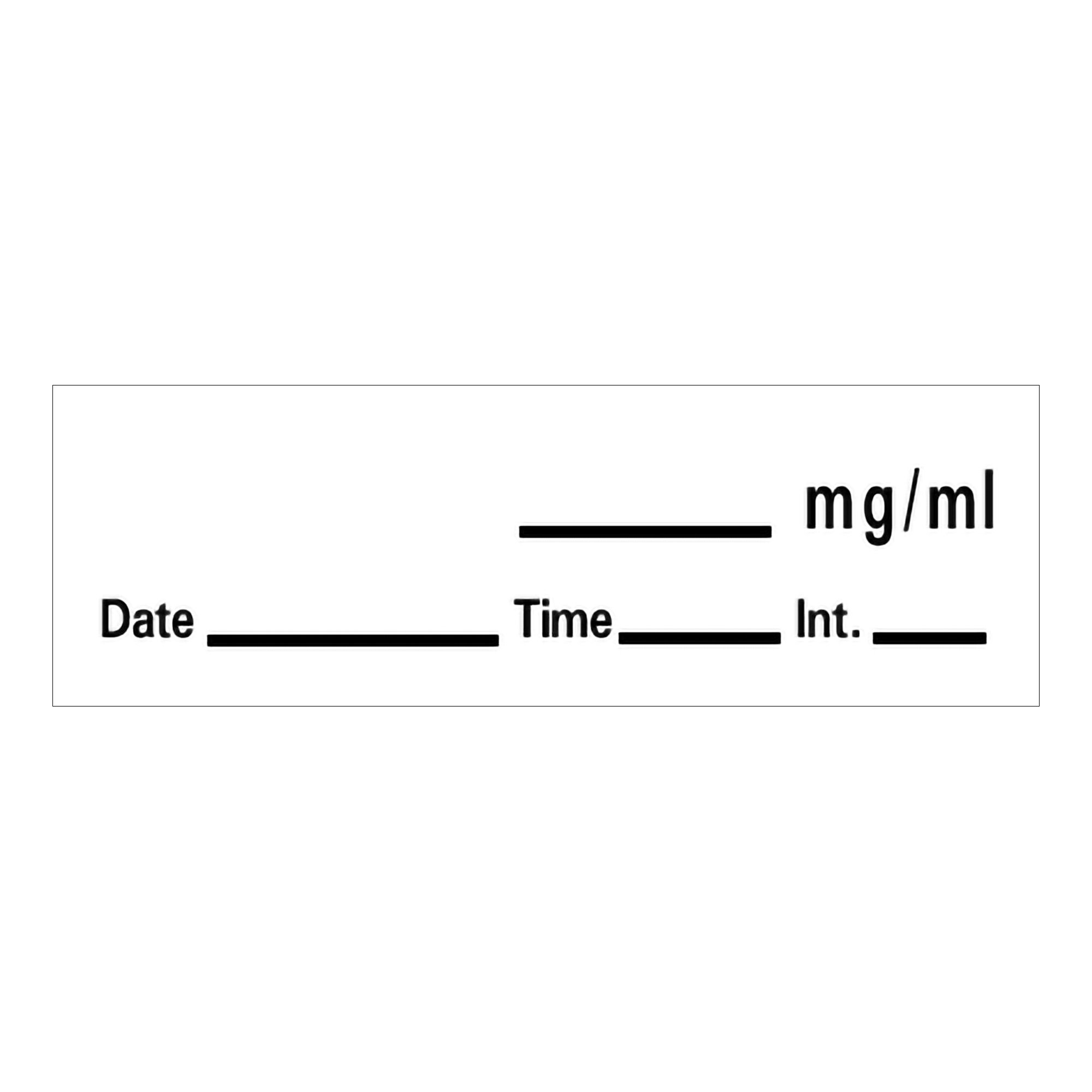 Barkley Anesthesia Label with Date, Time and Initial MK 539401