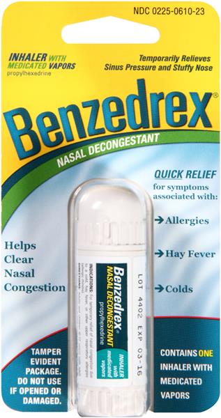 Benzedrex Nasal Decongestant Inhaler MK 830830