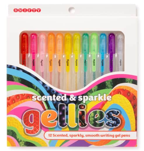Scented & Sparkle Gellies: Fruit Scented Gel Pens (Set of 12)