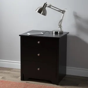Nightstand with Charging Station and Drawers