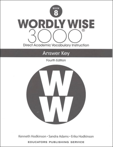 Wordly Wise 3000 Book 8 Answer Key, 4th Edition
