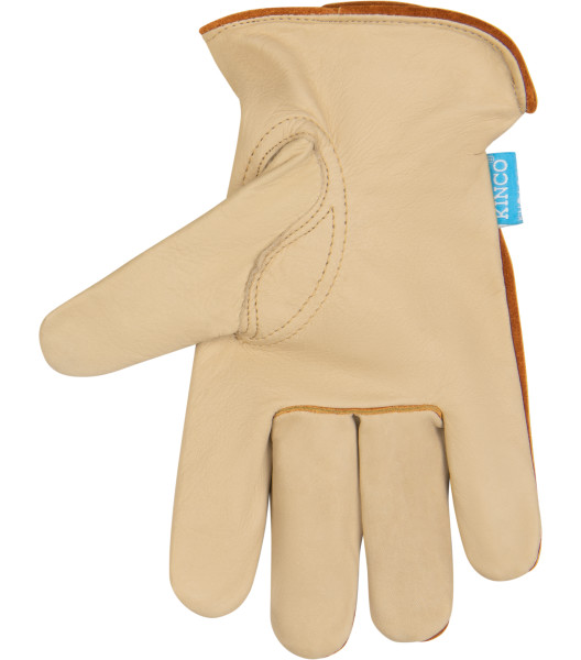 HydroFlector&trade; Water-Resistant Premium Grain & Suede Cowhide Driver, Tan, large