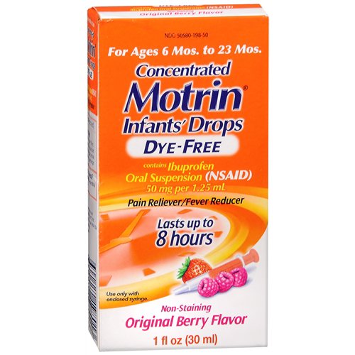 Motrin Concentrated Infants' Drops, Berry Flavor MK 832175