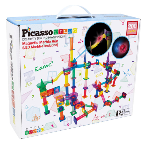 Picasso Tiles Magnetic Marble Run Set (200 piece)