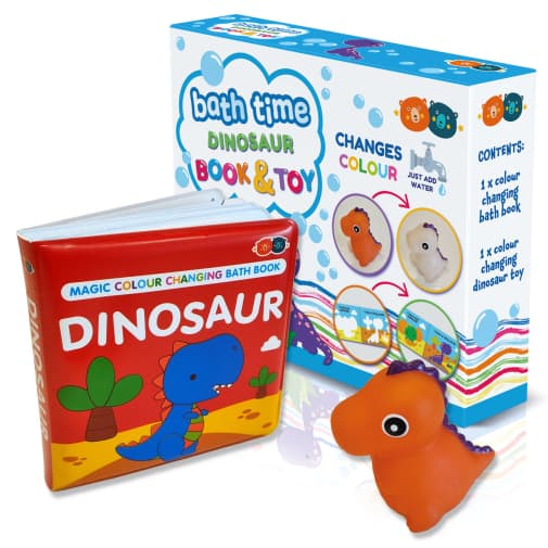 Magic Colour Changing Book & Toy Gift Set - Dinosaur