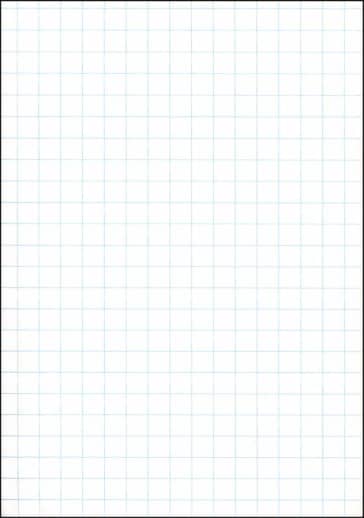 Ruled Cross Section Drawing Paper - White 1/2" Ruled, Approximately 100 Sheets