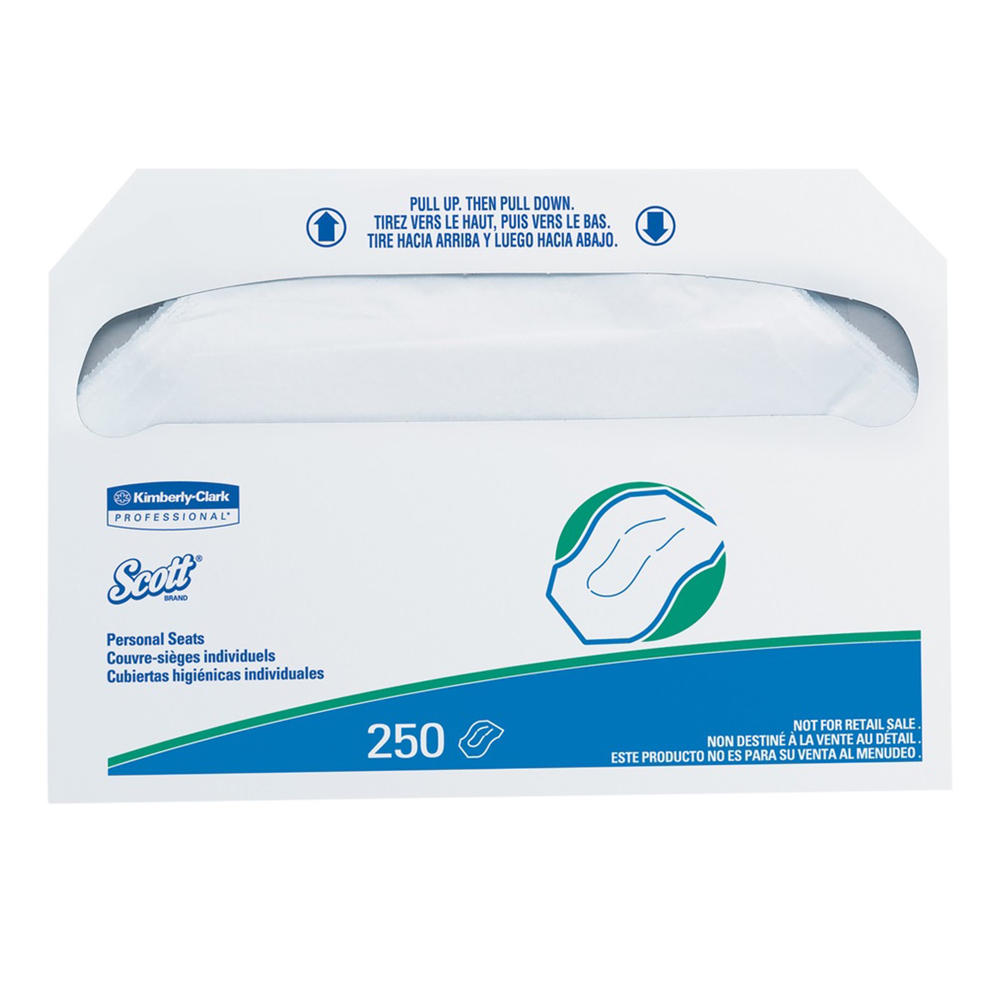 Scott Toilet Seat Cover, 250 per Pack MK 491461